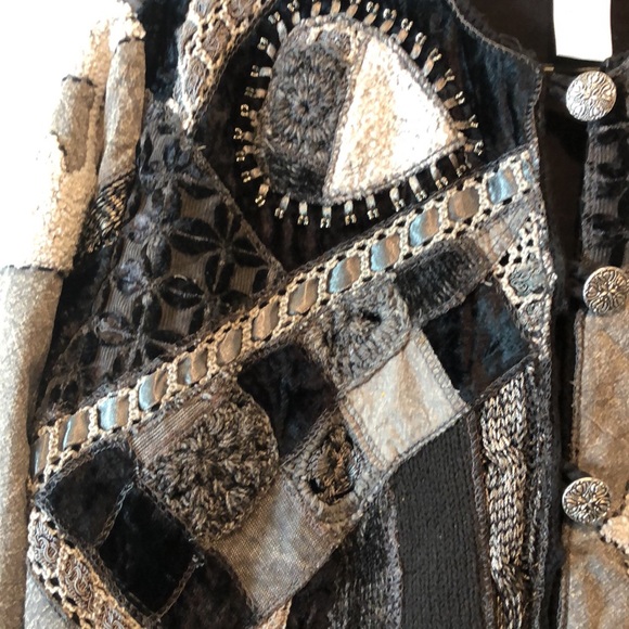 Coldwater creek patchwork sweater. Size S - Picture 4 of 7